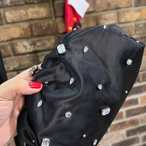 ✨ J.Crew Crystal Embellished Satin Clutch – New With Tags ✨